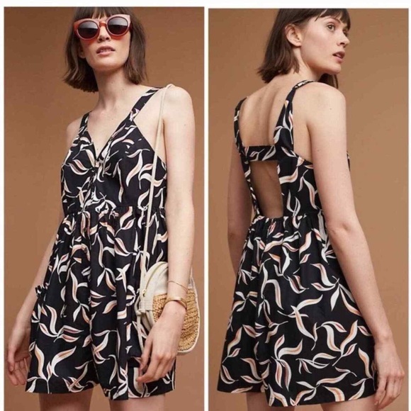 Hei Hei Pants - {Hei Hei} Anthropologie Palma Printed Cutout Sleeveless Romper - Womens Small